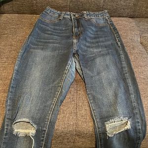 Knee slit fashion nova jeans - size 5